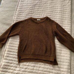 Cozy Brown Kids Sweater